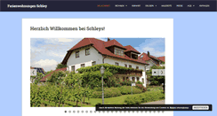 Desktop Screenshot of ferienwohnungen-schley.de