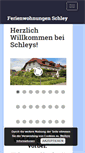 Mobile Screenshot of ferienwohnungen-schley.de