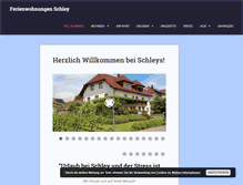 Tablet Screenshot of ferienwohnungen-schley.de